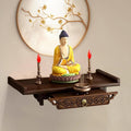 Altar Table, Wall-Mounted Personal Shrine Altar Table, Buddha Niche, Buddha Shelf Statue Stand, Spiritual Activities, Used to Place Photos, Souvenirs etc(66 * 26cm/26 * 10.2in)