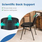Giantex 12-Pack Conference Chair Set - Stackable Guest Chair with Metal Frame, Padded Cushion, Stacking Reception Chair, Lobby Chairs Set of 12, Stackable Chairs, Office Waiting Room Chair, Black