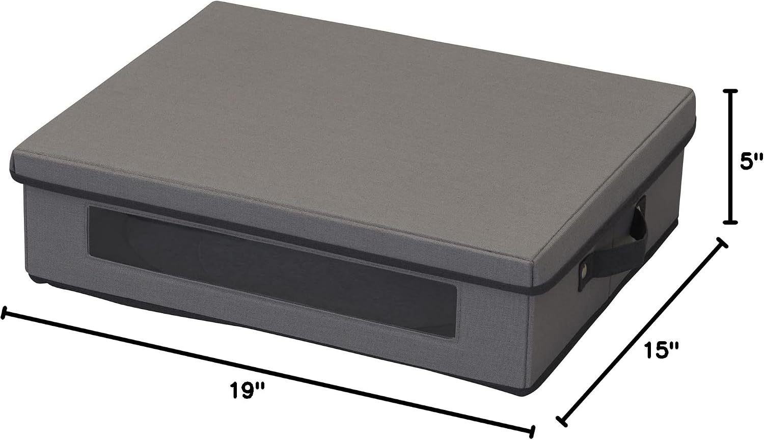 Household Essentials Platter Storage Chest, Gray