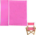 Directors Chair 20.86''L X 16.14" W Canvas Replacement Covers Kit for Directors Chairs,Movie Chair Replacement Canvas Seat and Back Oxford Cloth Cover for Home Director Chair (Pink)