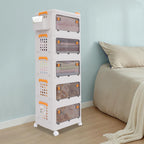 Storage Cabinet, Kitchen Pantry with Doors & Shelf, Tall Storage Cabinet for Bathroom, Living Room, Entryway