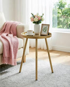 AOJEZOR Side Table: End Table for Any Room - Small Side Tables for Small Spaces Pure Golden with 3 Legged