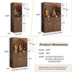 Altar Table, Solid Wood Meditation Prayer Table, Chinese Feng Shui Buddhist Altar Cabinet, Pooja Cabinet for Home or Temple Worship