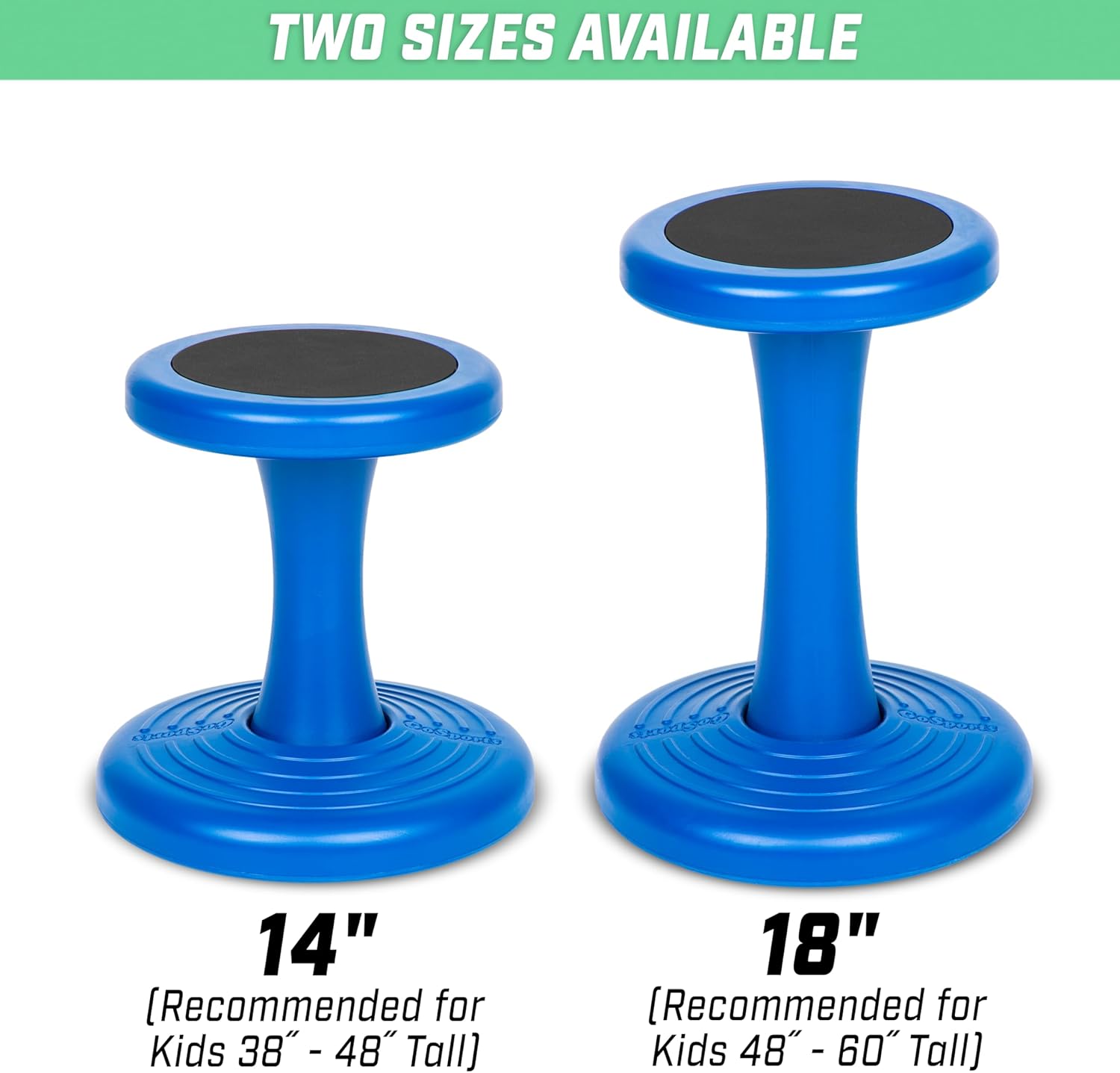 GoSports 18 Inch Wobble Chair - Sensory Stool for Active Kids - ADHD Chair for Classrooms or Home