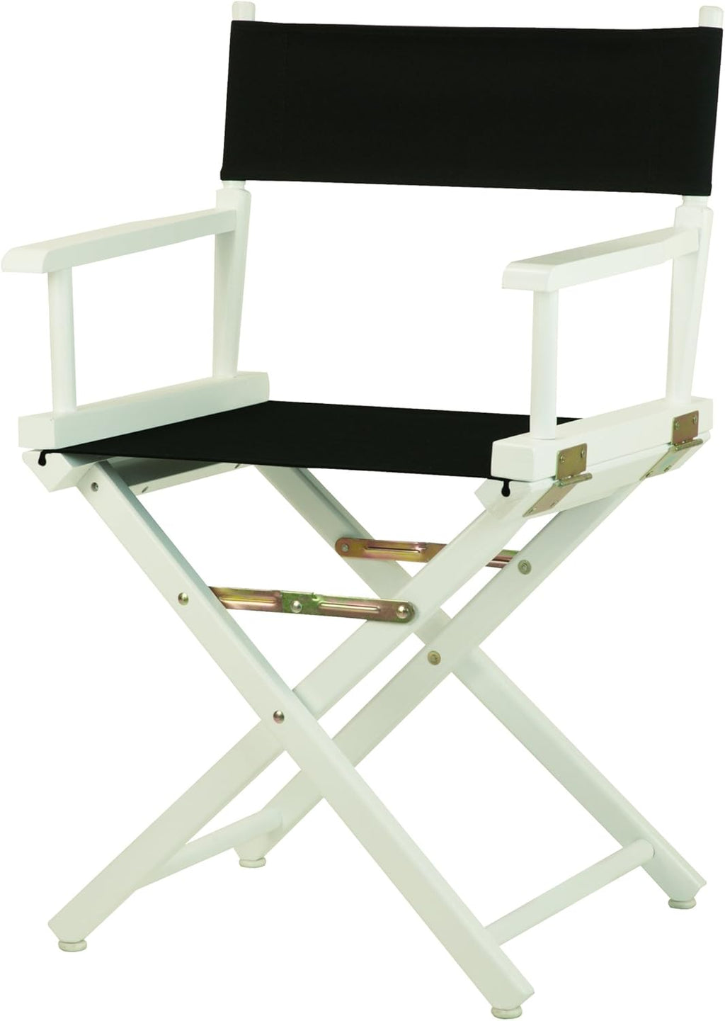Casual Home 18" Director's Chair White Frame with Black Canvas