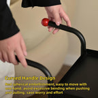 Movable Storage Shelf Metal Storage Cart with Handle - Practical Sofa Side Table with Shelf Mobile End Table for Living Room