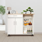 Kitchen Island Cart with Storage, Kitchen Island Cart with Storage, Adjustable Shelf & Towel Rack, Rolling Island Table, Rolling Kitchen Trolley Cart with Brakes for Kitchen,Dinning Room,Black