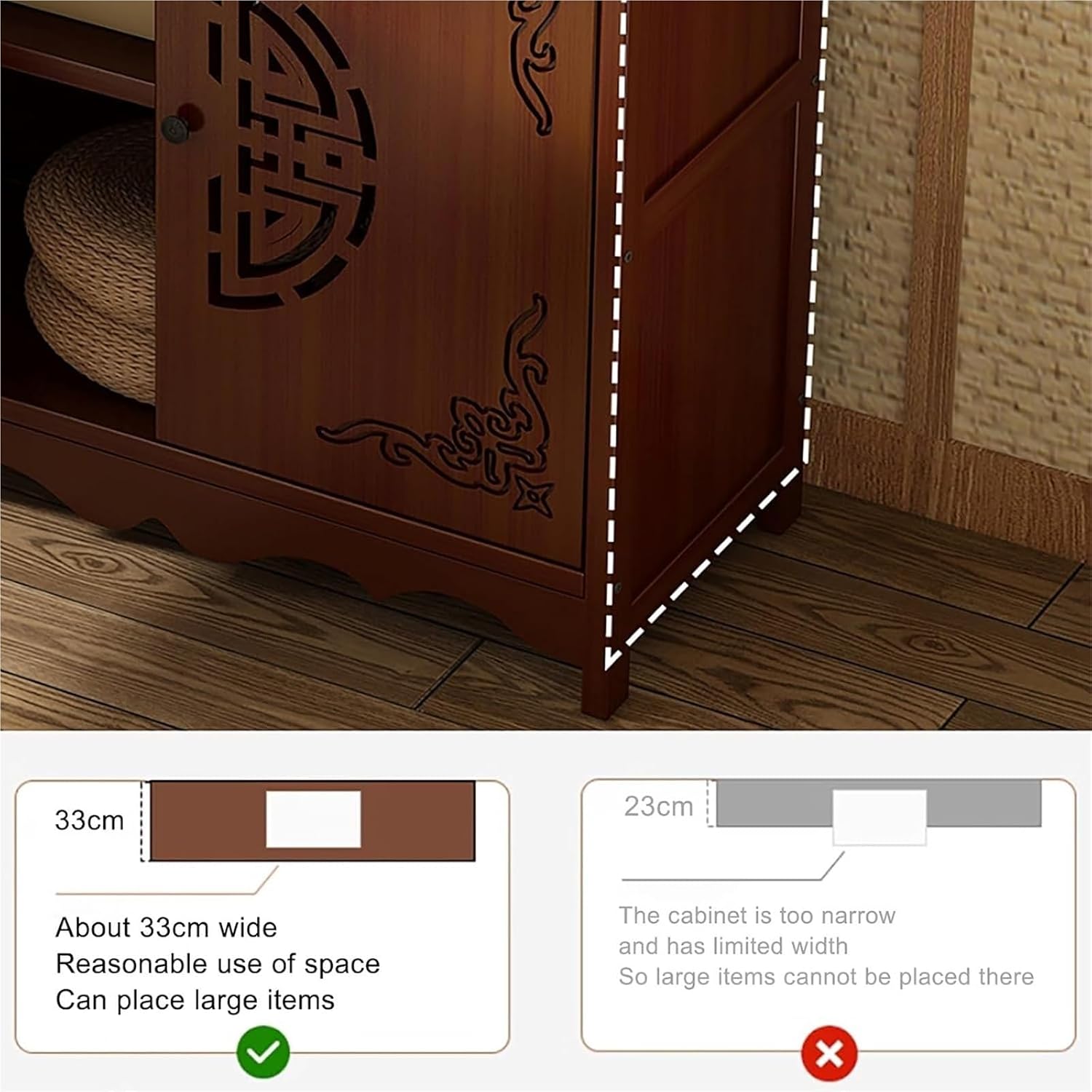 Meditation Altar Table ， Chinese Cabinet Pedestal Offering Table Buddhist Prayer for Small Spaces(70cm(27.6in))
