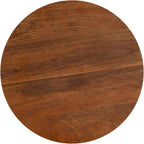 Hawthorne Grove 16” Mango Wood Side Table – Rustic Accent End Table