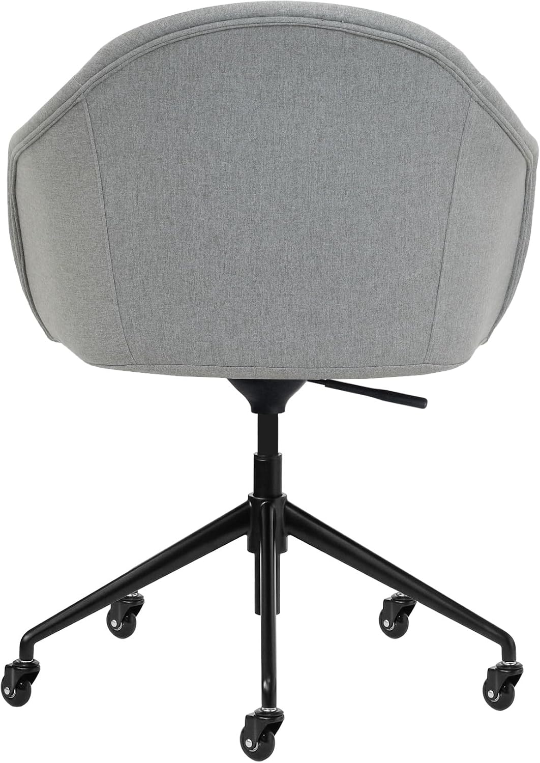 Laura Davidson Furniture Astoria II Office Chair - Commercial-Grade with Wheels, Swivel Chair for Offices and Conference Rooms, Made of Poly-Cotton Fabric, Grey