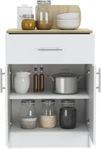 Oxford Pantry Cabinet, Kitchen Storage Solution for Utensils, Food & Dishes - Wall Storage, Adjustable Shelves, Compact Design