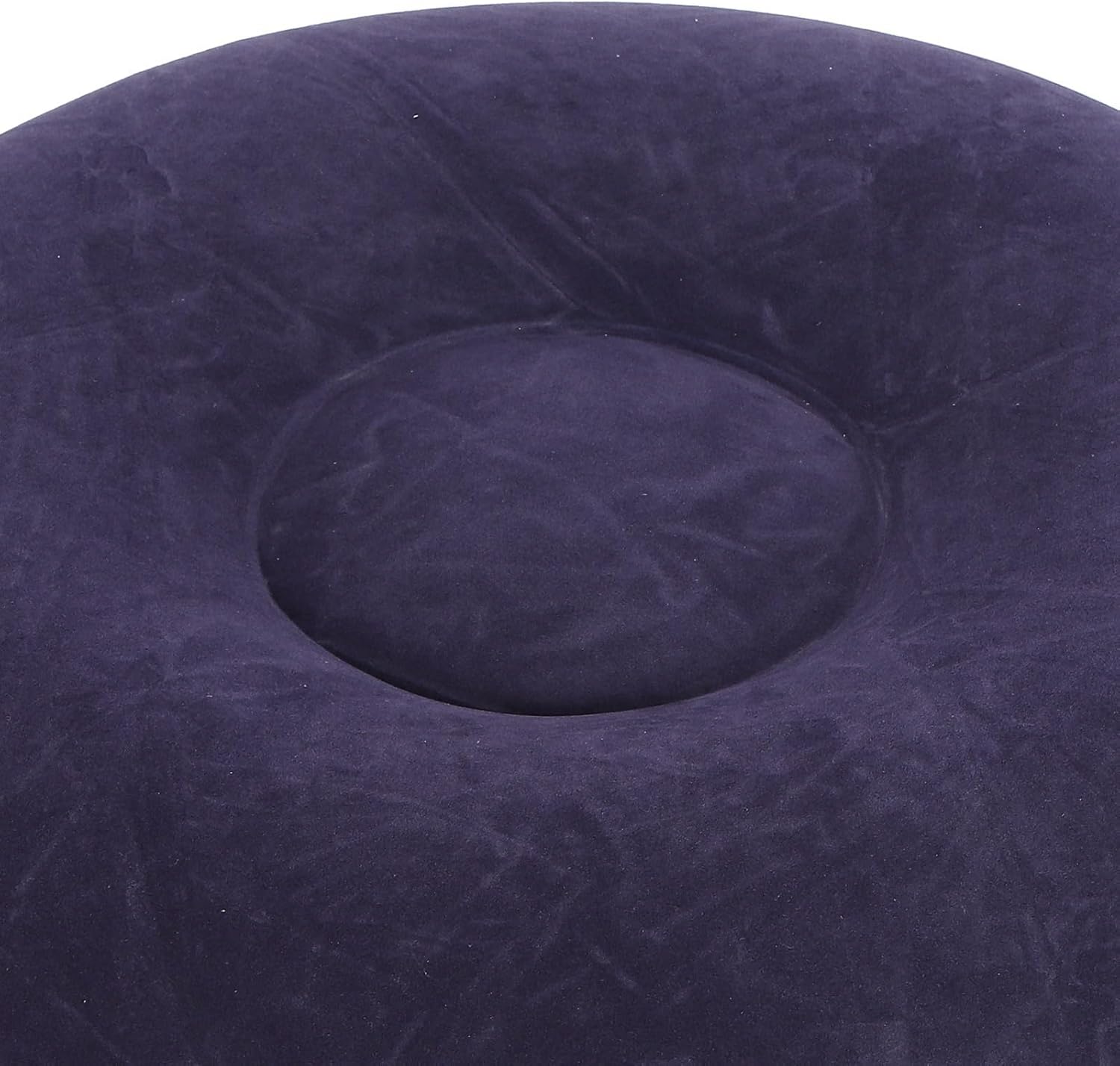 Inflatable Ottoman, Portable Outdoor Camping Chair Sofa Inflatable Flocking Stool Footrest, Flexible Foot Stools for Car, Living Room, Office, Patios or Small Apartment
