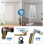 3/4-inch Cute Decorative Bird Adjustable Window Treatment Curtain Single Rod Set, 28" to 48" - Renaissance Gold