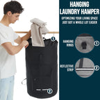 Laundry Bag With 4 Pockets，Laundry Bag With Shoulder Straps，Sturdy Laundry Backpack Heavy Duty，Large Clothes Hamper Bags 115L，College Laundromat Backpack For Dorm Room，Travel Laundry Bags XXL