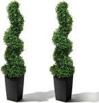 Artificial Spiral Topiary Trees 4FT, Set of 2