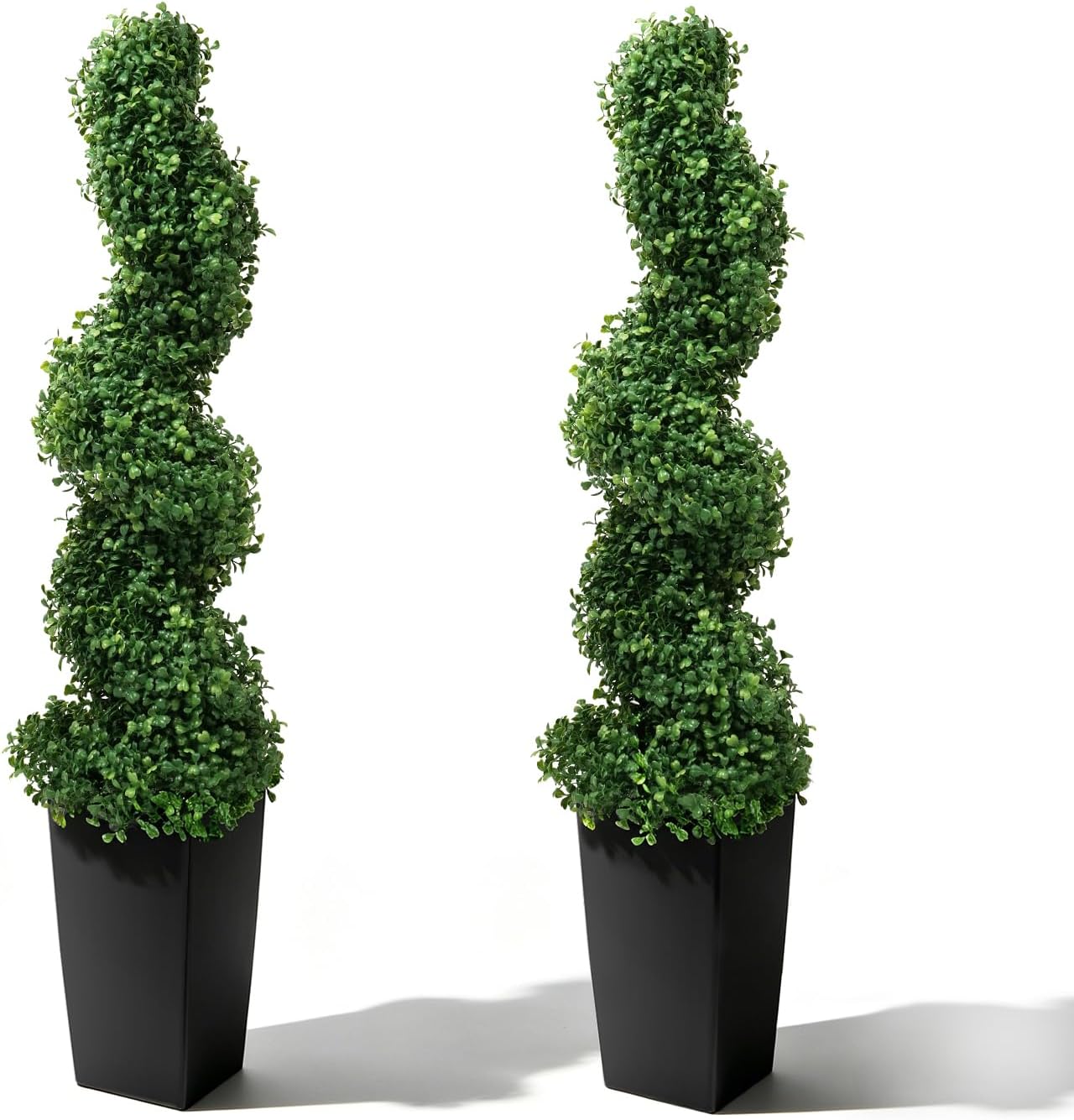 Artificial Spiral Topiary Trees 4FT, Set of 2