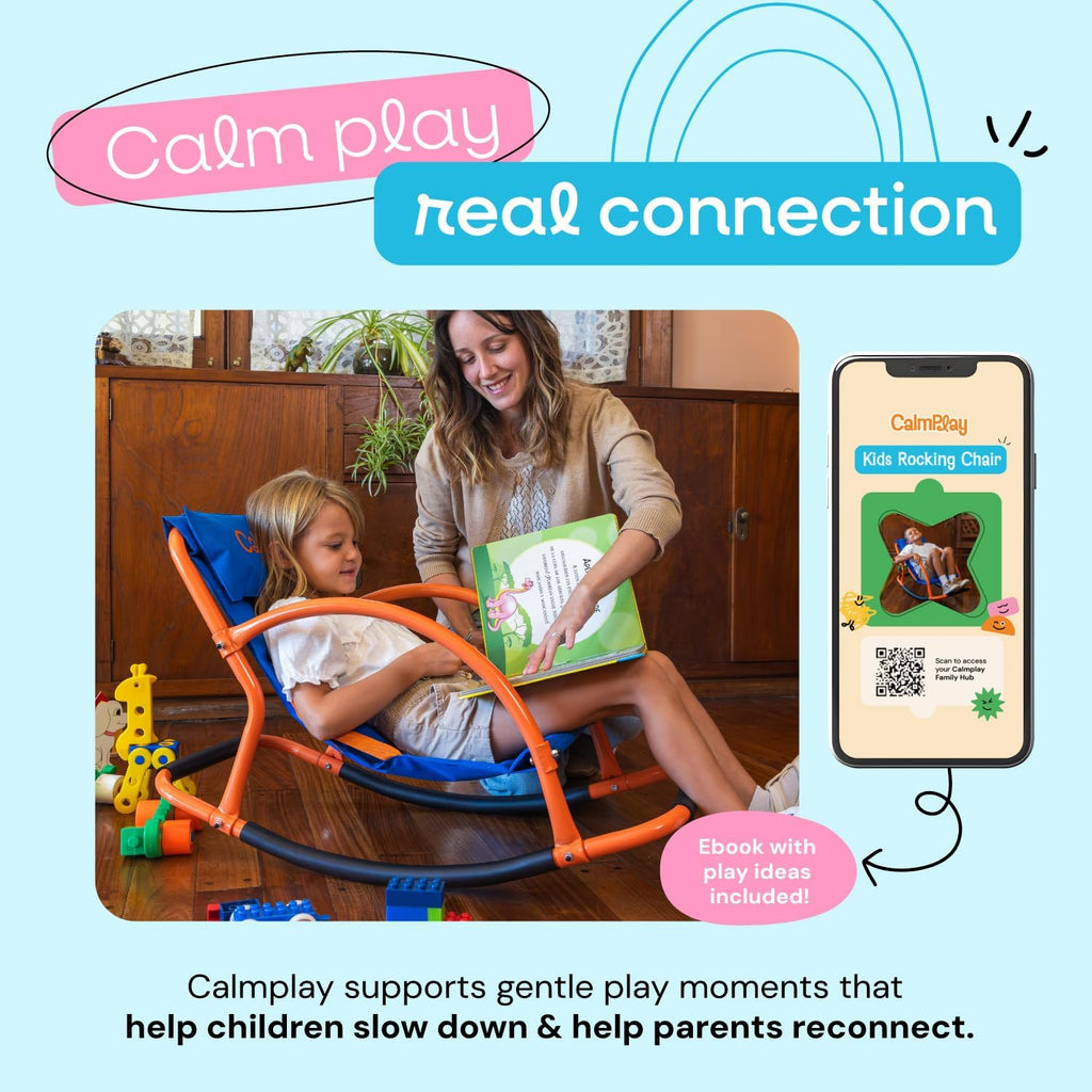 Kids Rocking Chair – Sensory Rocker for Kids Ages 3-8 – Calming Chair for Autism & Sensory Play – Indoor Rocker for Focus, Relaxation & Quiet Time