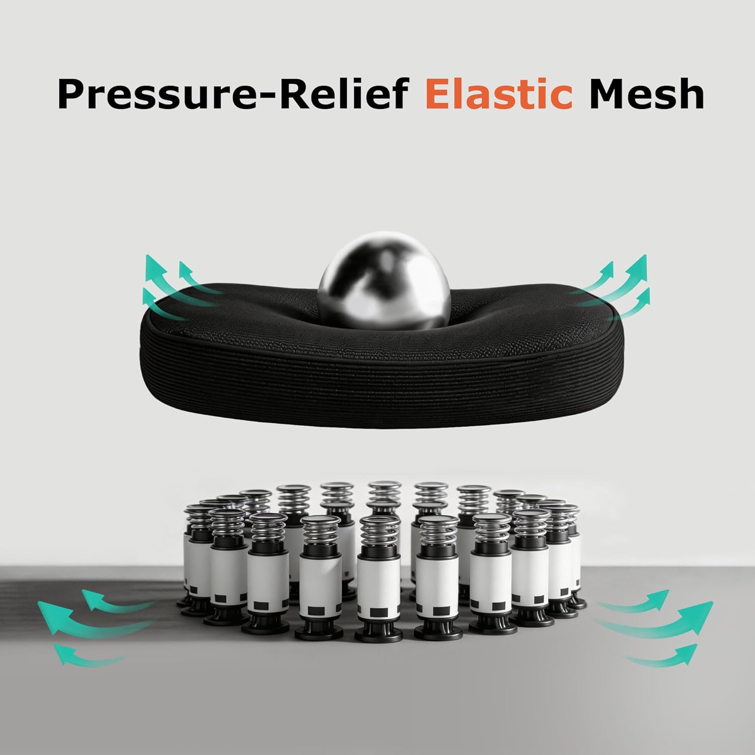 AreShark Office Chair Ergonomic Desk Chairs with Adjustable Lumbar Support, High Back Breathable Mesh Chair with Wheels& Flip-up Armrests,Rolling Swivel Comfy Task Computer Chair for Home Work Gaming