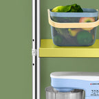 Kitchen Island Baker's Rack with 5 Tier Microwave Stand and Storage Shelf 90cm Height