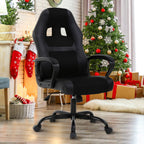 Ergonomic Office Chair Cheap Desk Chair, Mesh PC Gaming Chair with Lumbar Support, Adjustable High Back PU Leather Computer Chair Racing Task Swivel Executive Video Game Chairs for Home