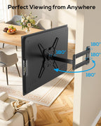 USX STAR Corner TV Wall Mount Long Arm TV Mount Bracket for 32-65 Inch TVs, Full Motion Mounts with 29” Articulating Arms Extension & Tilt & Swivel, Holds up to 400x400mm VESA, 80 lbs for 55 65 TVS