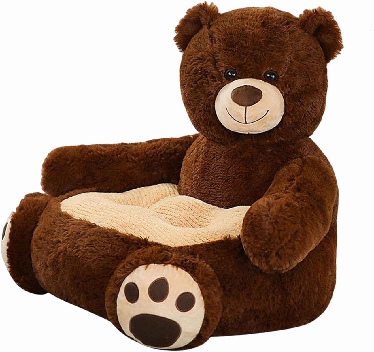 Kids Sofa Seat, Animals Shaped Seat Cushion for Bedroom Living Room Home Decor, Bear