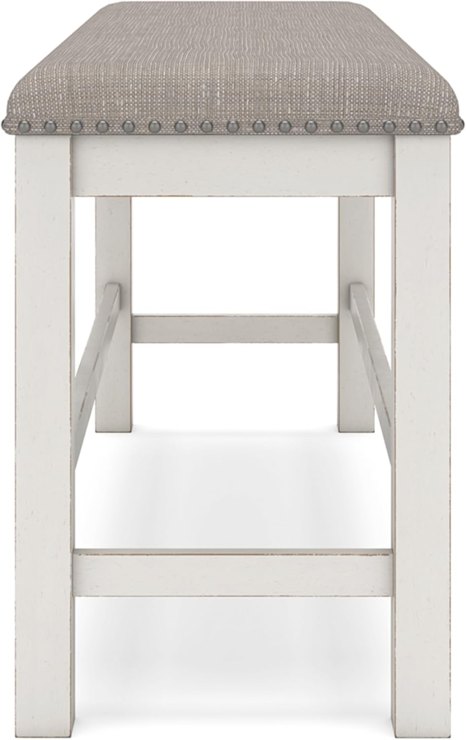 Signature Design by Ashley Robbinsdale 49" Counter Height Dining Bench, Antique White