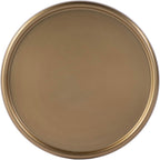 Butler Specialty Company Astoria 10 in. W Round Metal Pedestal End Table - Gold
