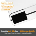 OKPOW Shelf Dividers for Closet Organization - 8 Pack 8" Tall X 12" Deep Acrylic Clear Sturdy Separators for Clothes Purse - Adjustable Removable Easy to Install Storage for Wood Cabinet Housewife
