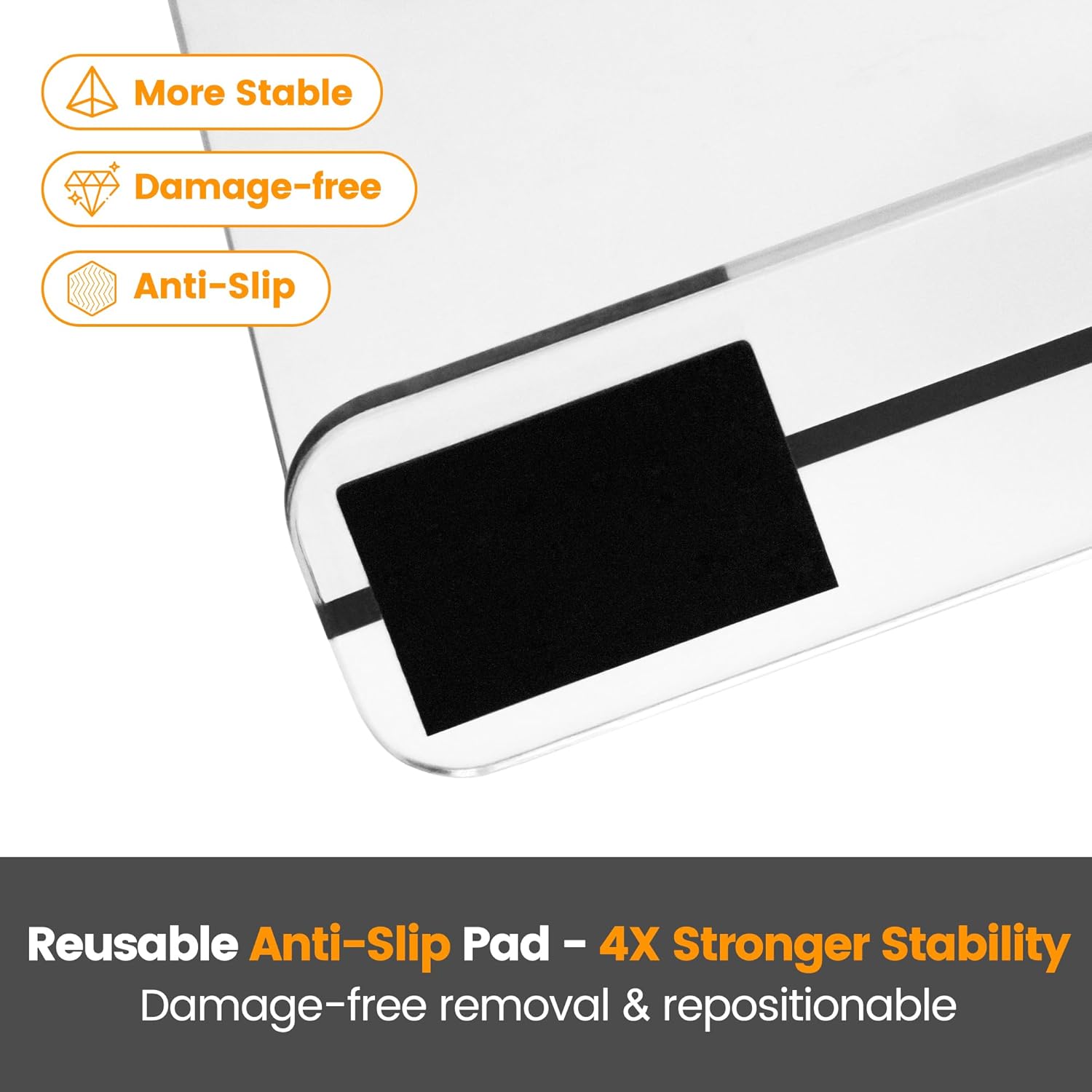OKPOW Shelf Dividers for Closet Organization - 8 Pack 8" Tall X 12" Deep Acrylic Clear Sturdy Separators for Clothes Purse - Adjustable Removable Easy to Install Storage for Wood Cabinet Housewife