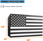 American Flag Gun Concealment Case, 19.7" x 11.8" x 4.9" American Flag Wall Hanging Concealed Gun Cabinet, Combination Lock All Iron Frame for Police Gift