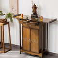Altar Table Personal Meditation Shrine with Storage, Small Altar Cabinet Prayer Corner Furniture, Chinese Cabinet Pedestal Offering Table(100cm/39.4in)