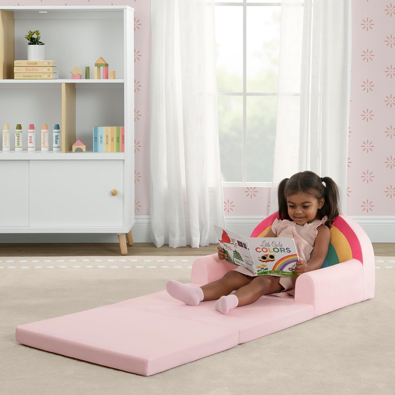 Delta Children Rainbow Flipout Figural Chair