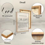 HLNIUC Christian Scripture Framed Wall Art Set of 3,The Lord Your God Is Good Wall Decor(24x36),Inspiring Easter Bible Verse Canvas Artwork,Modern Religious Quotes Prints for Church,Bedroom,LivingRoom
