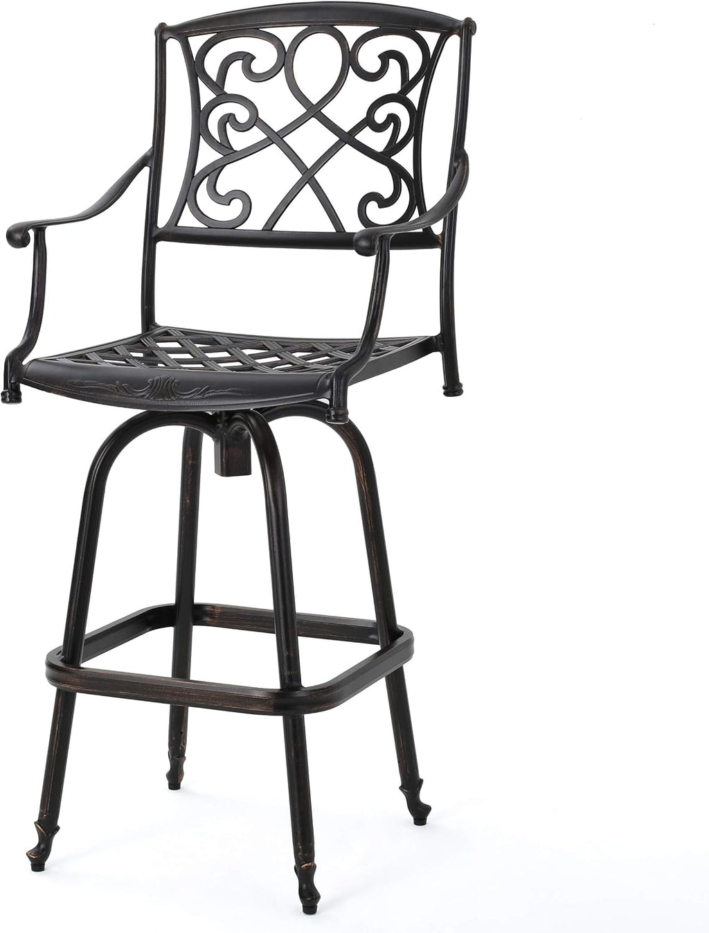 Christopher Knight Home Santa Maria Barstool, Shiny Copper