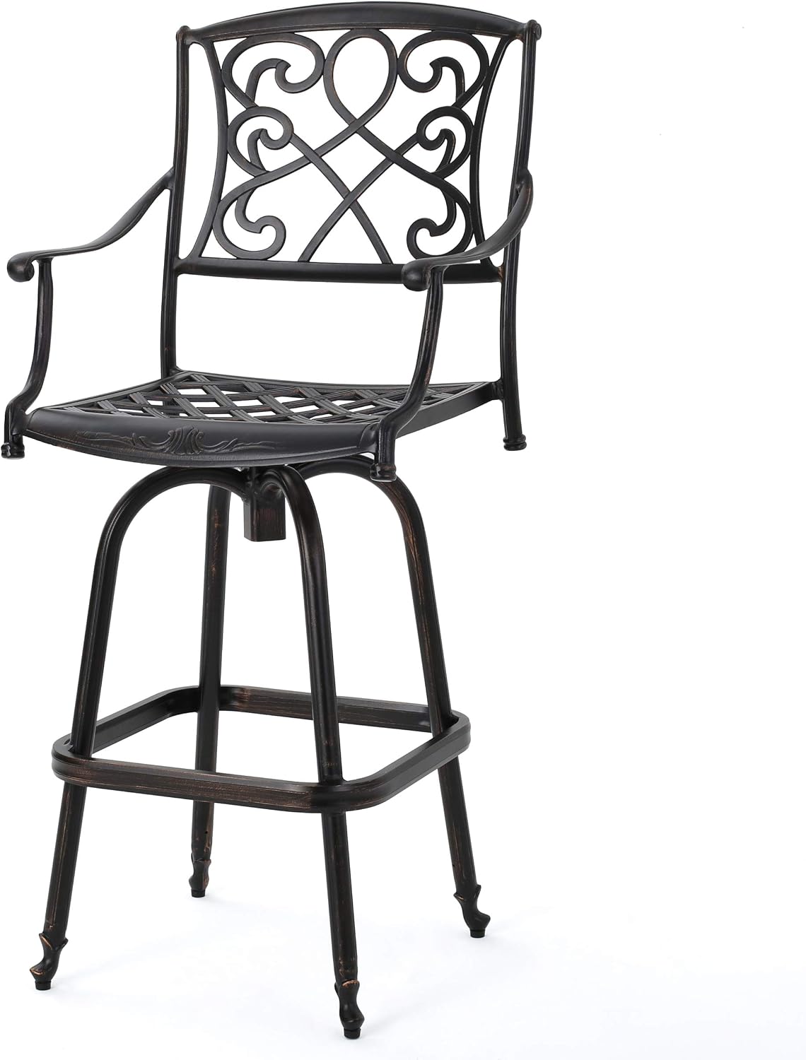 Christopher Knight Home Santa Maria Barstool, Shiny Copper
