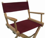 Marine Grade Weather Resistant Directors Chair Replacement Cover (Round Stick) - Burgundy