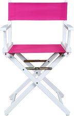 Casual Home 200-01/021-30 Director Chair 18" - Classic Height WhiteFrame/Magenta Canvas