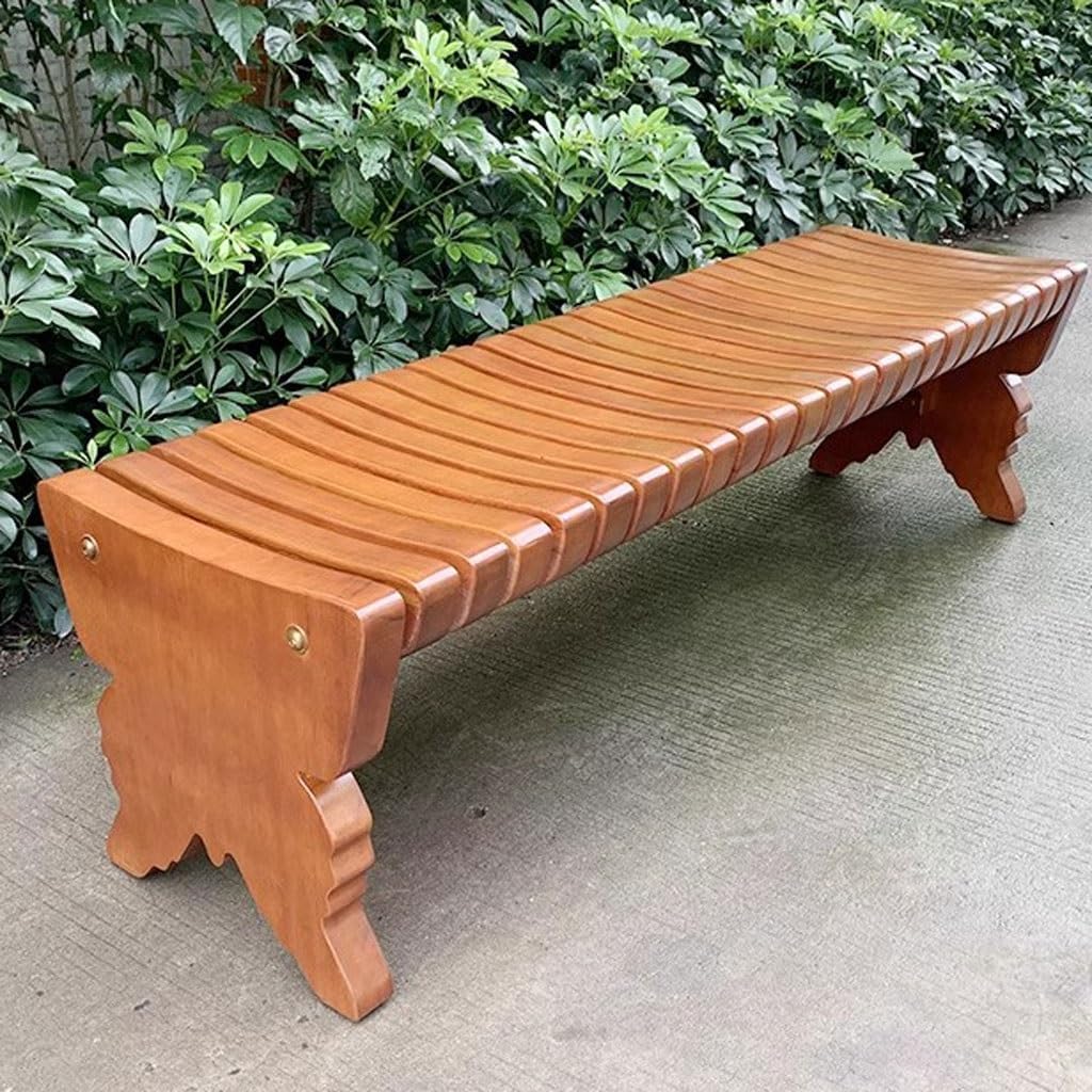 Patio Benches for Outdoors Park Bench, Outdoor, Leisure Public Seat, Square Chair, Garden, Pineapple Grid Garden Benches for Outdoors