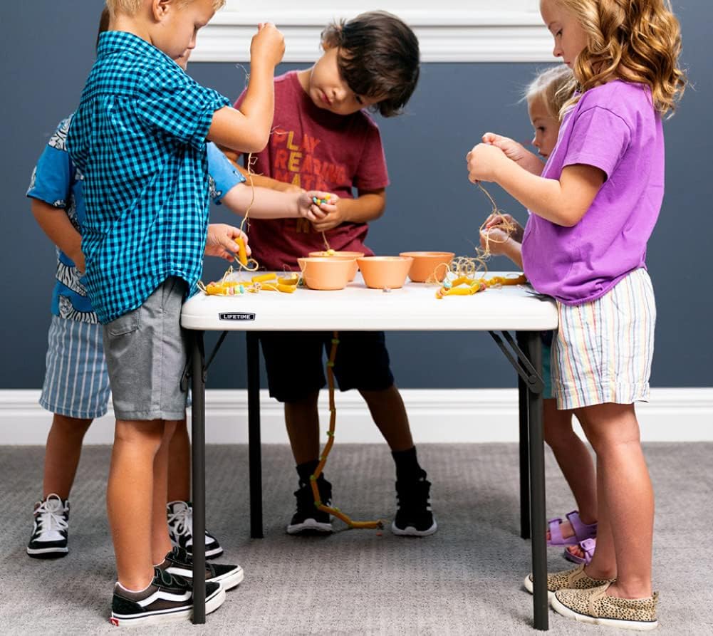 LIFETIME 80425 Kids Folding Table, Almond, 24"