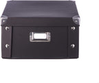 Zeller 17918 Storage Box 31 x 26 x 14 cm Black Cardboard