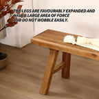 Reclaimed Elm Rustic Entry Way Benches Seat-Farmhouse Indoor Solid Wooden Noodle Bench,Maximum Load 880IB,Handcraft for Entryway Bedroom/Living Room/Dining Room