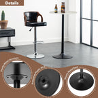 Round Bar Table 40" Height Modern High Top Pub Table with Solid Top & Sturdy Metal Base, Cocktail Table for Bistro, Home, Kitchen or Dining Room, White