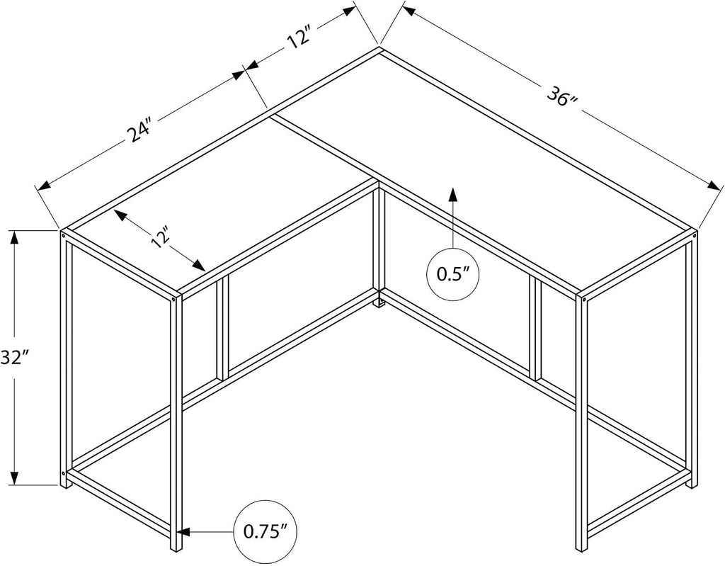 32” Tall Narrow Table, L-Shaped Thin Table for Corner, Narrow Console Table for Entryway Living Room Small Hallway, Easy Assembly (White)