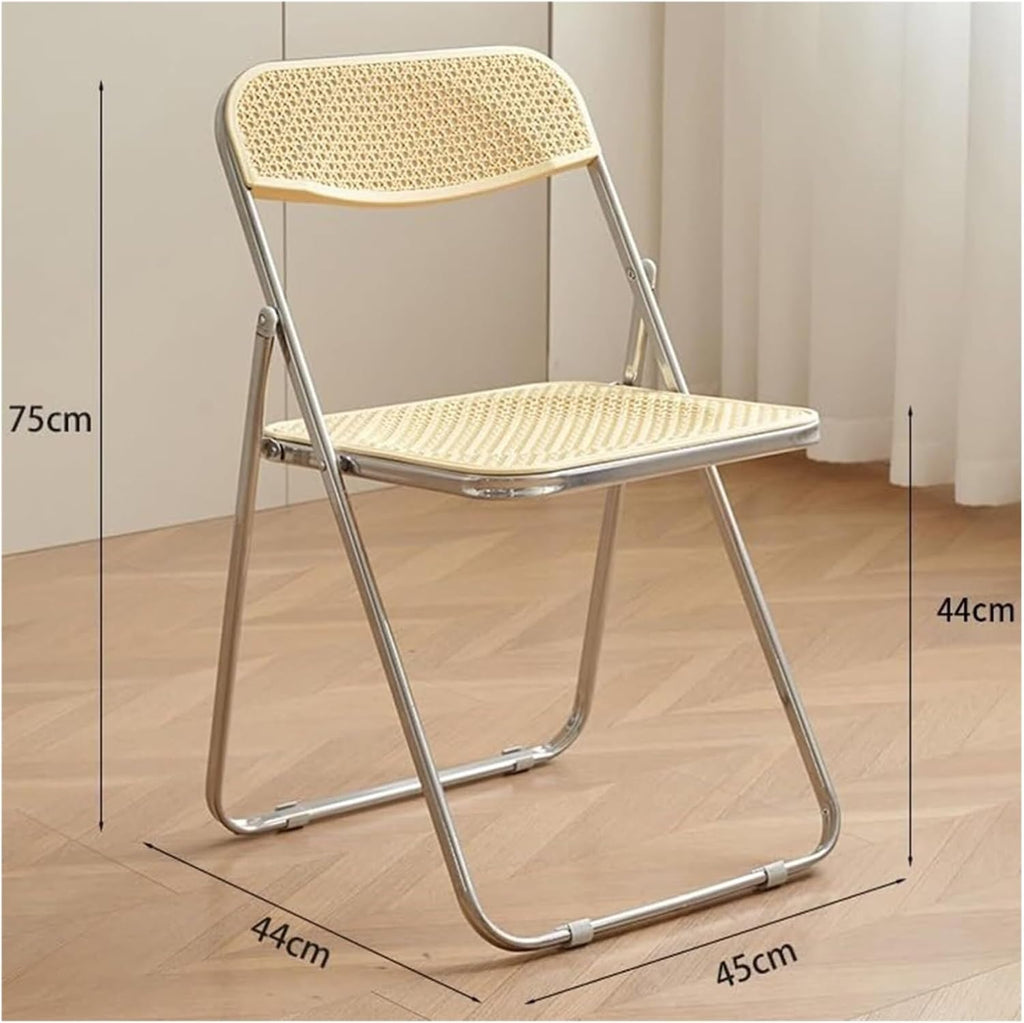 2 Pack Black Folding Chair Indoor Outdoor Portable Stackable Seat with Steel Frame for Office Wedding Picnic Kitchen Dining(Capacity 200 pounds)