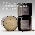 Bath & Body Works Mahogany Teakwood Intense 3-Wick Candle - Scented Candle for At-Home Use - Long-Lasting, Room-Filling Fragrance - High Fragrance Oil Concentration - Soy Wax Blend