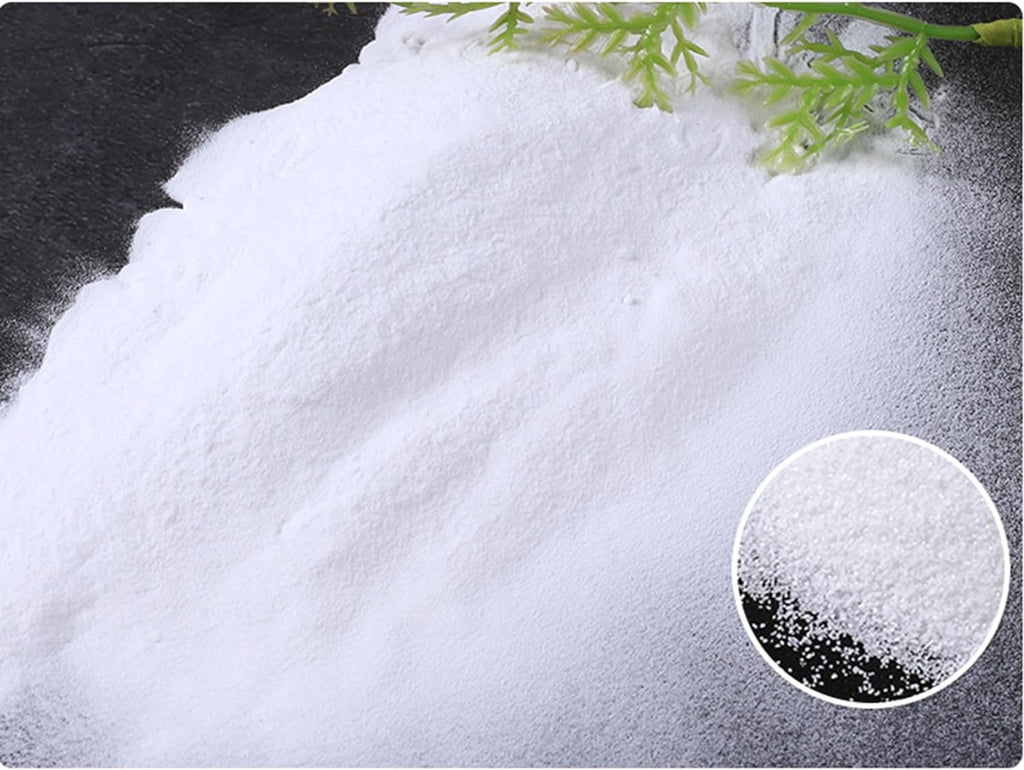 AOSWTLIF White Quartz Sand 40-80 Mesh, Natural Decorative Craft Sand for Resin Art, Acrylic Painting Texture, Vase Filler, Incense Burner & Landscaping (2 LB)