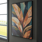 Signature Design by Ashley Laurelie Wall Art, Large Gallery Wrapped Canvas with Hand Painted Embellishment, Framed Black Finish for Living Room Entryway or Bedroom Decor