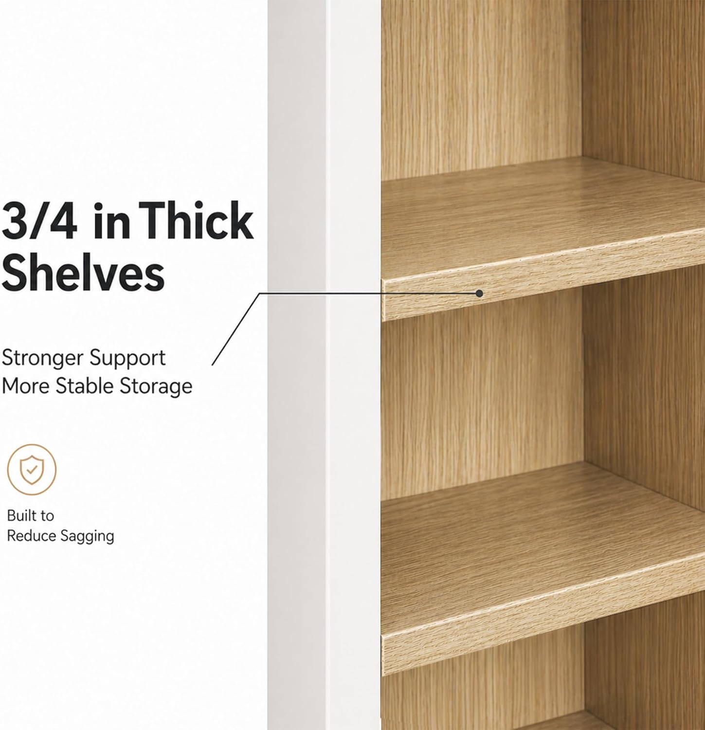 30" W x 30" H x 12" D Kitchen Wall Cabinet, White Shaker RTA Double Door Hanging Storage with Soft Close Hinges, Premium HDF & Plywood Built-in Cabinetry for Laundry Room, Bathroom & Pantry