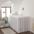 Dorm Room Bed Skirt Twin XL - College Dorm Bed Skirt - Extra Long Dorm Room Bed Skirt 32 Inch Tailored Drop - 100% Microfiber Dorm Room Bedskirts - College Dorm Bed Skirt - White, Twin-XL /32 Drop